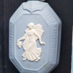 WEDGEWOOD BLUE JASPER/STERLING SILV PERFUME BOTTLE